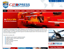 Tablet Screenshot of cjiexpress.com